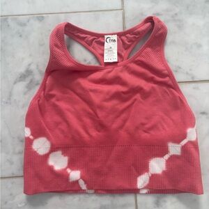 ZYIA Pink Hendrix Tie-Dye Halter Top